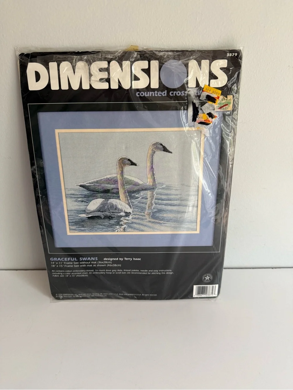 Dimensions Graceful Swans Counted Cross Stitch Kit #3879 Terry Isaac Vintage